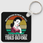 Bij de keuze tussen twee kwaden sleutelhanger (Achterkant)