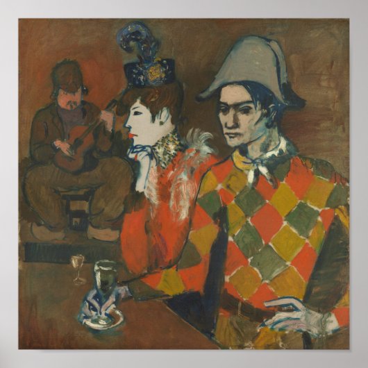 Bij de Lapin Agile van Pablo Picasso Poster (Voorkant)
