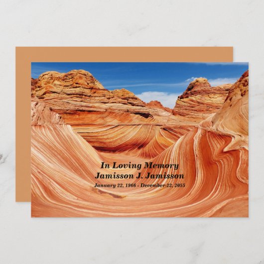 Bij de liefdevolle herdenking van het leven kaart (Voorkant / Achterkant)