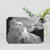 Bij de liefhebbende Memory 2 White Rose Memorial S Kaart (Staand voorkant)