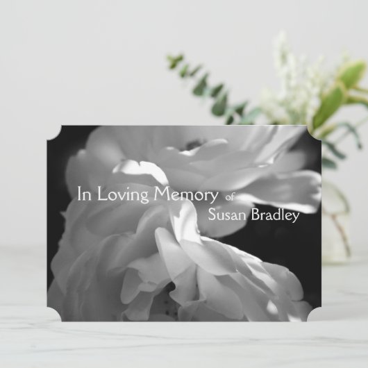 Bij de liefhebbende Memory 2 White Rose Memorial S Kaart (Staand voorkant)