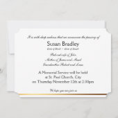 Bij de liefhebbende Memory 2 White Rose Memorial S Kaart (Achterkant)