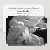 Bij de liefhebbende Memory 2 White Rose Memorial S Kaart (Voorkant / Achterkant)