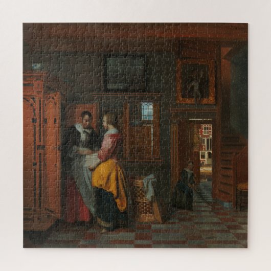 Bij de Linnenkast Nederlandse Schilderkunst Legpuzzel (Verticaal)