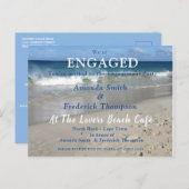 Bij de Lovers Beach Uitnodiging Briefkaart (Voorkant / Achterkant)