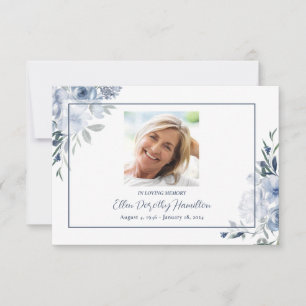 Bij de Loving Memory Memorial Service Bedankkaart