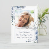 Bij de Loving Memory Memorial Service Kaart (Staand voorkant)