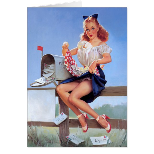 Bij de Mailbox Pin Up (Voorkant)