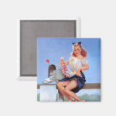 Bij de Mailbox Pin Up Magneet (Voorkant / Achterkant)
