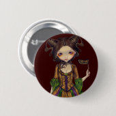 "Bij de Masquerade Ball"-Button Ronde Button 5,7 Cm (Voorkant /achterkant)