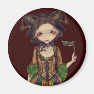 "Bij de Masquerade Ball" Magnet