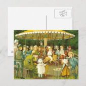 Bij de Merry Go Round Briefkaart (Voorkant / Achterkant)
