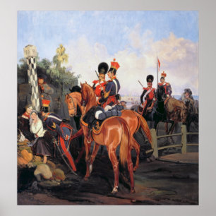 Bij de Mile Stone, 1859 Poster