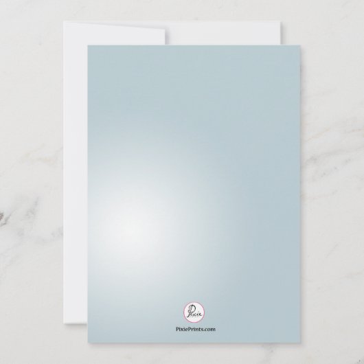 Bij de Nautical Photo Invitation van de Helm Kaart (Achterkant)