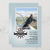 Bij de Nautical Photo Invitation van de Helm Kaart (Voorkant / Achterkant)