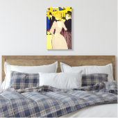 Bij de Nightclub door Toulouse Lautrec,  kunst Canvas Afdruk (Insitu (Slaapkamer))