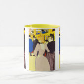 Bij de Nightclub door Toulouse Lautrec,  kunst Mok (Midden)