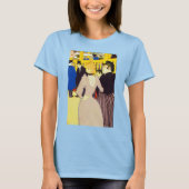Bij de Nightclub door Toulouse Lautrec, kunst T-shirt (Voorkant)