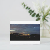 Bij de Nightfall/Tamshui River Mouth, Taipei Taiwa Briefkaart (Staand voorkant)