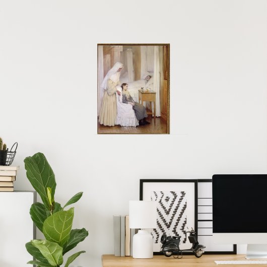 Bij de Notre-Dame du Perpetuel Bon Secours Poster (Thuiskantoor)