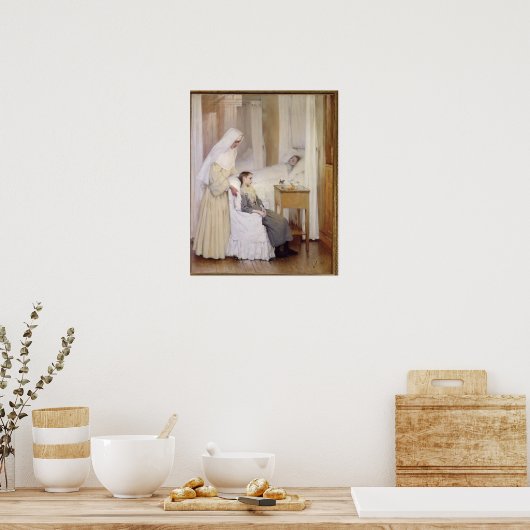 Bij de Notre-Dame du Perpetuel Bon Secours Poster (Keuken)