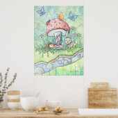 Bij de oevers van Silver Stream Fairy Bunny Poster (Keuken)