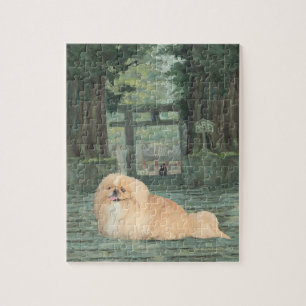 Bij de poort legpuzzel