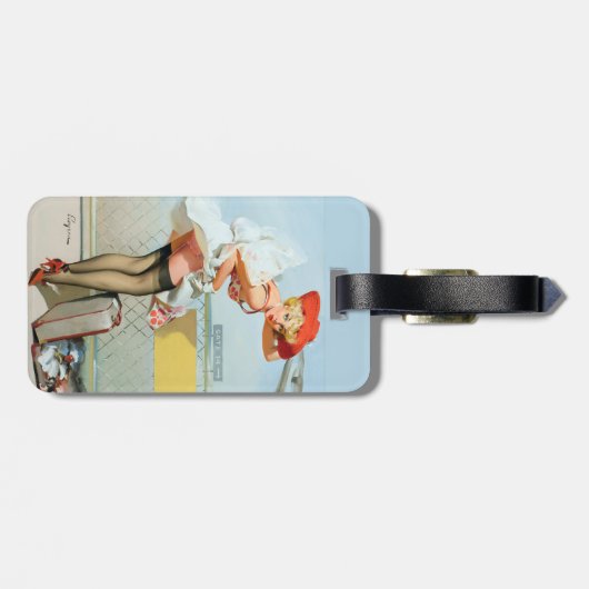 Bij de poort omhoog bagagelabel (Achterkant horizontaal)