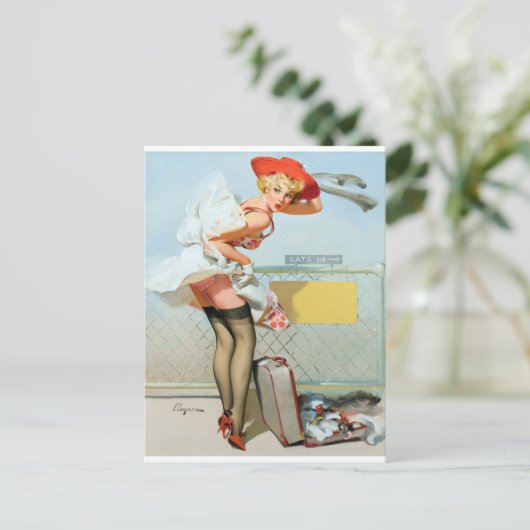 Bij de poort omhoog briefkaart (Staand voorkant)