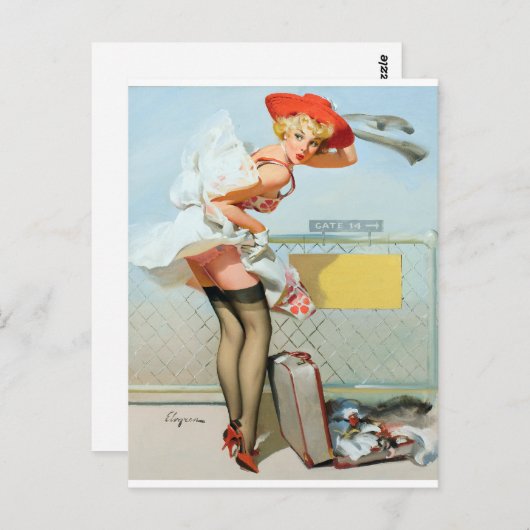 Bij de poort omhoog briefkaart (Voorkant / Achterkant)