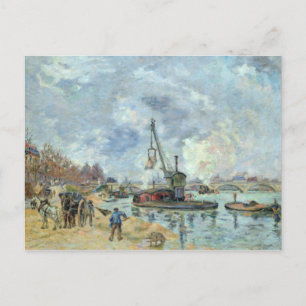 Bij de Quay de Bercy in Parijs, 1874 Briefkaart