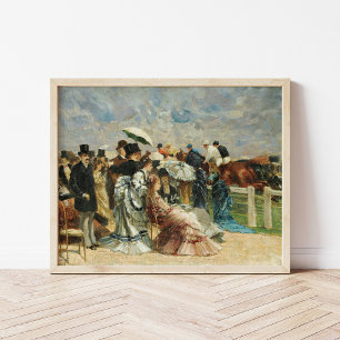 Bij de races   Louis Abel-Truchet Poster