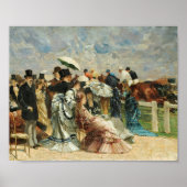 Bij de races | Louis Abel-Truchet Poster (Voorkant)