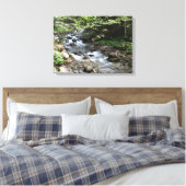 Bij de rivier foto uitgerekt canvas print (Insitu (Slaapkamer))
