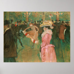 Bij de Rouge: De dans Toulouse-Lautrec Poster