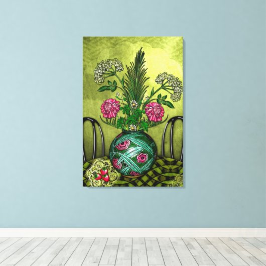 Bij de roycroft-afdekking canvas afdruk (Insitu (Houten vloer))