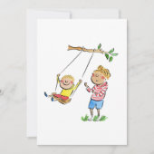 Bij de schommels kaart (Voorkant)