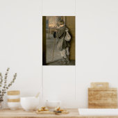 Bij de Schooldeuren door Bogdanov-Belsky Poster (Keuken)