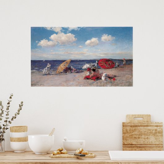 Bij de Seaside, 1892 Poster (Keuken)