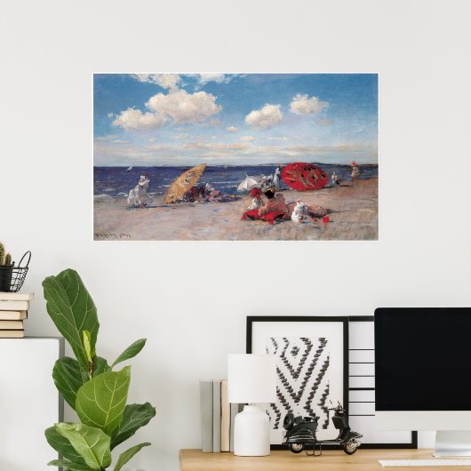 Bij de Seaside, 1892 Poster (Thuiskantoor)