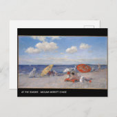 Bij de Seaside William Merritt Chase Briefkaart (Voorkant / Achterkant)