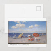 Bij de Seaside William Merritt Chase Briefkaart (Voorkant / Achterkant)