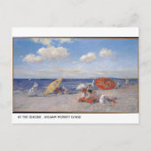 Bij de Seaside William Merritt Chase Briefkaart (Voorkant)