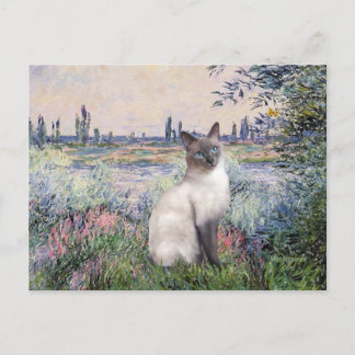 Bij de Seine - Blue Point Siamese kat Briefkaart