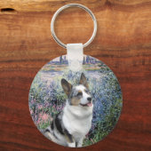 Bij de Seine - Merle Welsh Corgi Sleutelhanger (Voorkant)