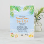 Bij de Shore repetitie diner uitnodiging (Staand voorkant)