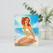 Bij de Speld van het Strand omhoog Briefkaart (Staand voorkant)