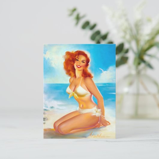 Bij de Speld van het Strand omhoog Briefkaart (Staand voorkant)