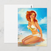 Bij de Speld van het Strand omhoog Briefkaart (Voorkant / Achterkant)