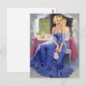 Bij de spiegel omhoog briefkaart (Voorkant / Achterkant)